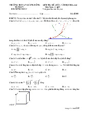 Đề giữa kỳ 2 Toán 11 năm 2024 – 2025 trường THPT An Lương Đông – Huế có đáp án