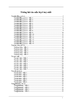 Tổng hợp những bài học kì I | Tập làm văn lớp 5