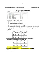Bài tập thực hành Phân mảnh dọc và tính toán ma trận môn Cơ sở dữ liệu phân tán | Trường Đại học Kinh Doanh và Công Nghệ Hà Nội