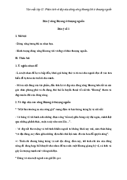 Phân tích vẻ đẹp của dòng sông Hương khi ở thượng nguồn | Văn mẫu lớp 12
