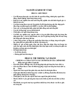 Đề cương vĩ mô | Kinh tế vi mô | Đại học Khoa học Xã hội và Nhân văn, Đại học Quốc gia Thành phố HCM