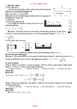 Phương pháp giải toán cắt ghép lò xo có lời giải