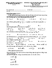 Đề giữa học kỳ 1 Toán 9 năm 2024 – 2025 phòng GD&ĐT Xuân Trường – Nam Định