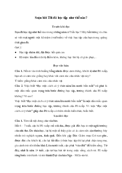 Tôi đã học tập như thế nào? | Soạn văn 11 Chân trời sáng tạo