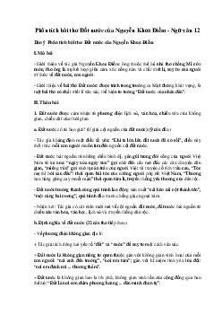 Phân tích bài thơ Đất nước của Nguyễn Khoa Điềm hay nhất - Ngữ Văn 12