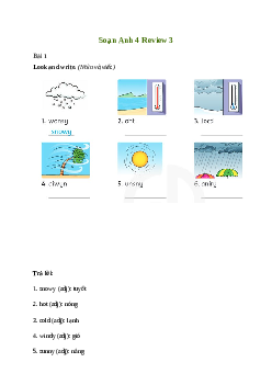 Giải Tiếng Anh lớp 4 Review 3 | Family and Friends