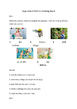 Giải Tiếng Anh 6 Unit 12: Looking Back | Global Success