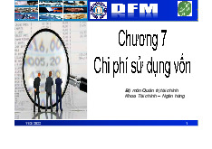 Chương 7 Chi Phí Sử Dụng Vốn | Bài giảng Quản Trị Tài Chính
