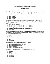 Đề thi trắc nghiệm - Môn Thị trường và các định chế tài chính - Đại Học Kinh Tế - Đại học Đà Nẵng
