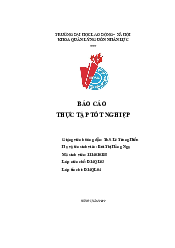 Báo cáo thực tập môn quản trị nhân lực | Đại học Lao động - Xã hội