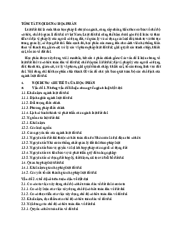 Những vấn đề lí luận chung về ngành luật đất đai học phần Lý luận chung