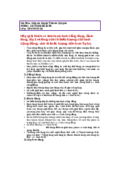 Đề tài: Hãy giải thích vì sao hình ảnh cổng làng, đình làng, lũy tre làng vừa là biểu tượng của tính Cộng đồng, vừa là biểu tượng của tính Tự trị