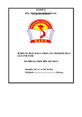 BÀI TIỂU LUẬN KẾT THÚC HỌC PHẦN | Học viện Hành chính Quốc gia