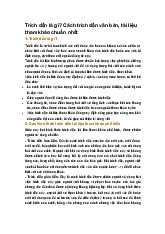 Trích dẫn là gì? Cách trích dẫn văn bản, tài liệu tham khảo chuẩn nhất