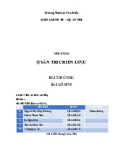 HW1.Nhóm 2 - Phân Tích Chiến Lược Quản Trị của Apple. Môn Quản trị chiến lược | Đại học Văn Hiến.