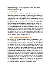 Viện dẫn là gì? Cách viện dẫn, trích dẫn điều, khoản văn bản luật