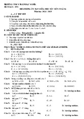 Đề cương giữa học kì 1 Toán 6 năm 2024 – 2025 trường THCS Trần Đại Nghĩa – BR VT