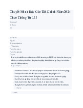 Thuyết Minh Báo Cáo Tài Chính Năm 2024 Theo Thông Tư 133 | Khóa luận tốt nghiệp | Trường Đại học Công Nghiệp Thành phố Hồ Chí Minh