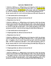 Bài tập lý thuyết ô tô | Môn Công nghệ sản xuất và lắp ráp ô tô - Đại học Cần Thơ