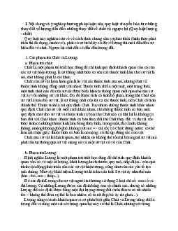Nội dung và ý nghĩa phương pháp luận của quy luật chuyển hóa từ những thay đổi về lượng dẫn đến những thay đổi về chất và ngược lại