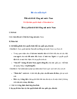 Văn mẫu Ngữ Văn lớp 8: Phân tích bài thơ Nam quốc sơn hà (Dàn ý + 14 mẫu) | Kết nối tri thức