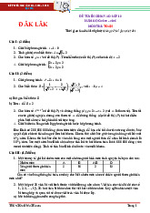 Đề tuyển sinh lớp 10 môn Toán năm 2025 – 2026 sở GD&ĐT Đắk Lắk
