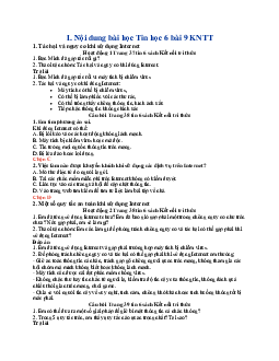 Giải SGK Tin học 6 Bài 9 An toàn thông tin trên Internet | Kết nối tri thức