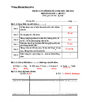 Đề khảo sát cuối HK1 toán 3 năm 2025 - 2026 - Đề 3