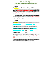 Liên Minh Thuế Quan (Custom Union) - Tổng Quan và Quy Chế