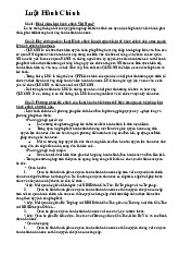 Đề cương ôn tập luật hành chính | Trường Đại học Luật, Đại học Quốc gia Hà Nội