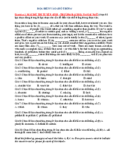 76 trang bài đọc đục lỗ (Guided cloze)