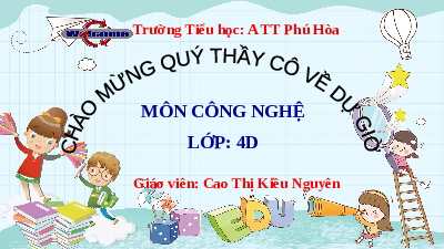 Giáo án điện tử Công nghệ 4 Bài 3 Cánh diều: Gieo hạt và trồng hoa trong chậu (Tiết 1)
