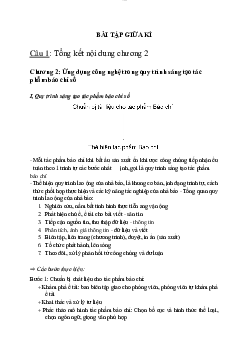 Bài tập giữa kỳ môn Nhập môn Công nghệ báo chí số có gợi ý giải | Học viện Công nghệ Bưu chính Viễn thông