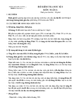 Đề thi học kì 1 môn Toán 6 năm 2023 - 2024 sách Cánh diều | Đề 2