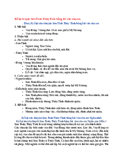Văn mẫu lớp 6 Chân trời sáng tạo bài Kể lại truyện Sơn Tinh Thủy Tinh bằng lời văn của em