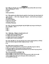 Trắc nghiệm chương 1 Marketing căn bản | Đại học Nguyễn Tất Thành