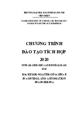 Chương trình Đào tạo Kỹ thuật Điều Khiển và Tự Động Hóa
