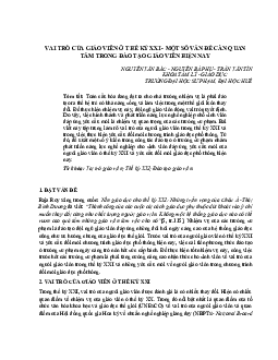 Tài liệu đọc về Vai trò của giáo viên | Đại học Sư phạm Hà Nội