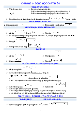 Tài liệu ôn tập công thức vật lý 10