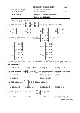 Đề thi kết thúc học phần - Toán cao cấp c2 | Trường Đại Học Duy Tân