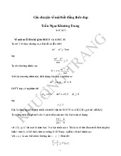 Câu chuyện về một bất đẳng thức đẹp môn Toán | Trường Đại học Sư Phạm Hà Nội
