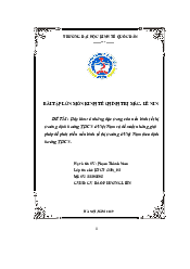 Bài luận môn kinh tế chính trị (cô Liên) giữa kỳ| Đại học Kinh Tế Quốc Dân