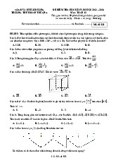 Đề cuối kì 1 Toán 12 năm 2024 – 2025 trường THPT Đoàn Thượng – Hải Dương