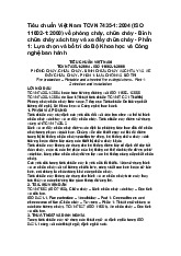 Tiêu chuẩn Việt Nam TCVN 7435-1:2004 (ISO 11602-1:2000) về phòng cháy, chữa cháy - Bình chữa cháy xách tay và xe đẩy chữa cháy - Phần 1: Lựa chọn và bố trí do Bộ Khoa học và Công nghệ ban hành