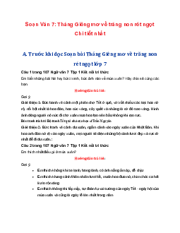 Soạn bài Tháng Giêng mơ về trăng non rét ngọt | Ngữ văn 7 tập 1 Kết nối tri thức