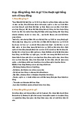 Hợp đồng tiếng Anh là gì? Các thuật ngữ tiếng anh về hợp đồngtiên