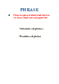 Phrase - English | Trường Đại Học Duy Tân