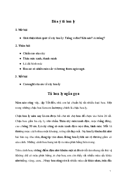 Tả cây hoa ly mà em yêu thích (Dàn ý + 14 Mẫu) | Tập làm văn lớp 5