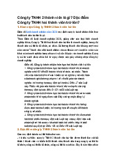 Công ty TNHH 2 thành viên là gì? Đặc điểm Công ty TNHH hai thành viên trở lên?