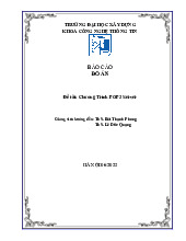 Báo cáo đồ án chủ đề: Chương Trình POP3 Server | Môn Mạng máy tính nâng cao - Đại học Xây Dựng Hà Nội